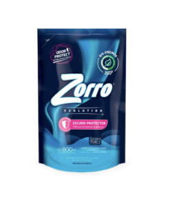 ZORRO JABON LIQUIDO x 800 ml EVOLUTION (AZUL)