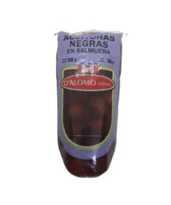 D'ALOMO D/P ACEITUNAS NEGRAS x 300 GRS