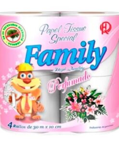 FAMILY PAPEL PERFUMA x 4