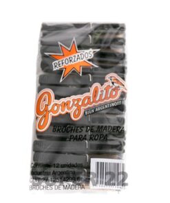 GONZALITO BROCHES PLASTICO x 12u