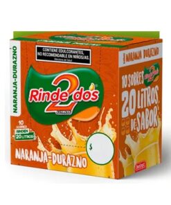 RINDE 2 JUGO NARANJA/DURAZNO x 10 u.