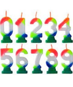 VELAS NUMEROTE MULTIC.x10