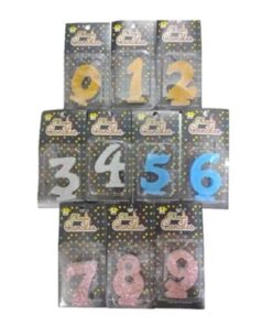 VELAS NUMEROTES GIBRE Un.