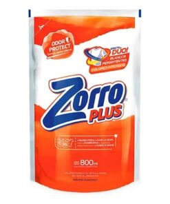 ZORRO JABON LIQUIDO x 800 ml PLUS (NARANJA)