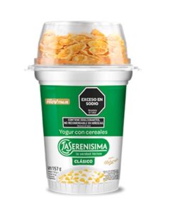 LA SERENISIMA YOGUR C/CEREALES x 159 G VERDE