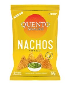 QUENTO NACHOS x 82 GRS CON SAL (PAQUETE AMARILLO)