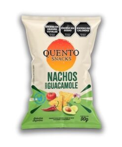QUENTO NACHOS x 82 GRS GUACAMOLE (PAQUETE VERDE)