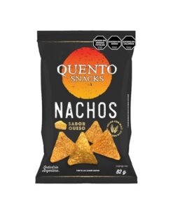 QUENTO NACHOS x 82 GRS QUESO (PAQUETE NEGRO)