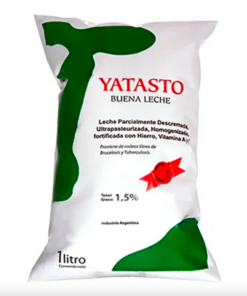 YATASTO LECHE SACHET x 1 LITRO DESCREMADA