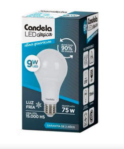 CANDELA LAMPARA LED x 9w FRIA