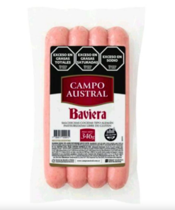 CAMPO AUSTRAL SALCHICHA BAVIERA X 4U
