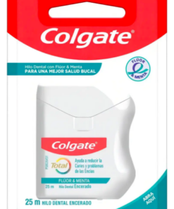 COLGATE HILO DENTAL TOTAL FLUOR & MENTA x 25 MTS
