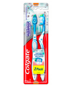 COLGATE CEPILLO DENTAL MAX WHITE X 2 UNI