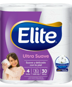 ELITE PAPEL HIGIENICO  4 x 30 m. DOBLE HOJA ULTRA SUAVE