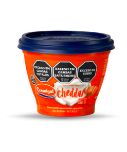 Queso Untable Sabor Cheddar Cremigal 190g